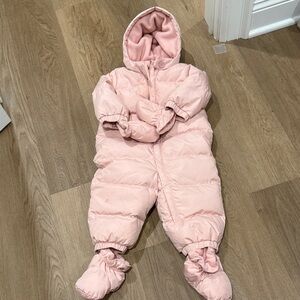 Baby GAP Pink Kids Puffer Bunting Snowsuit